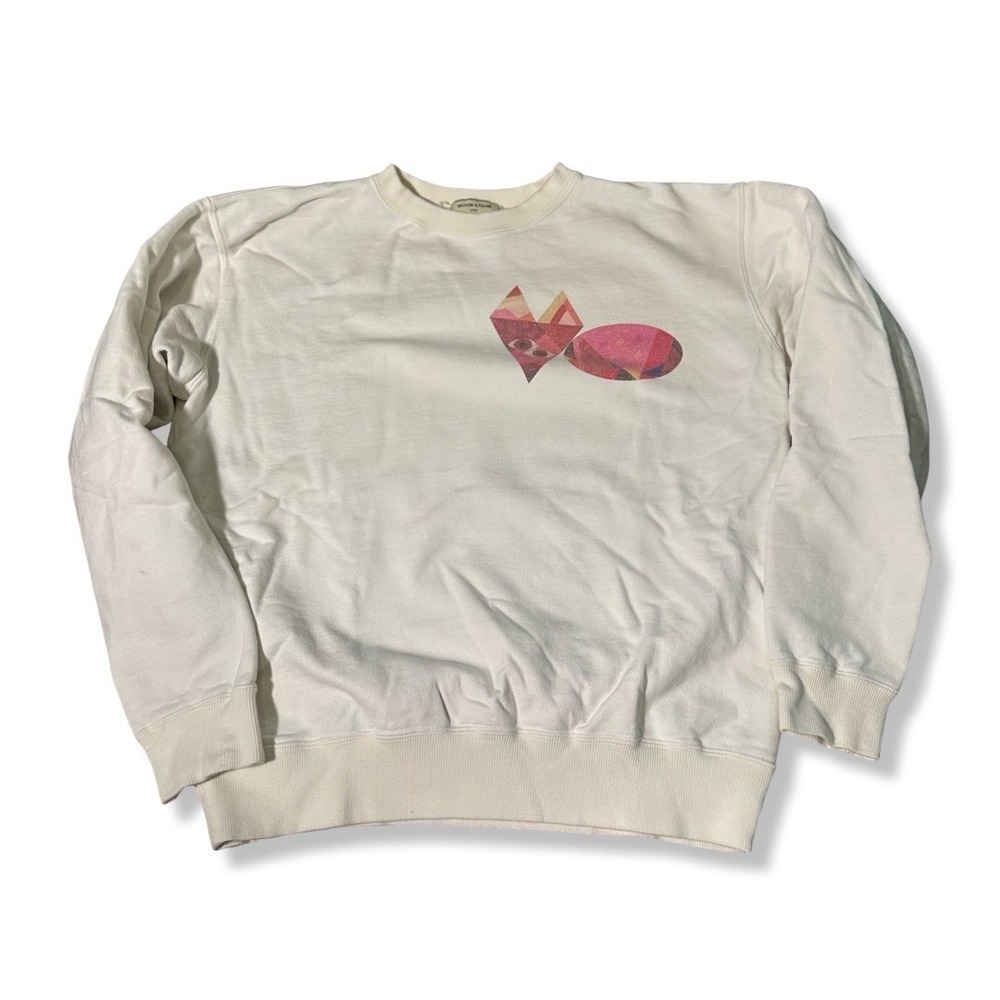 Maison Kitsune Paris Exclusive Capsule Sweatshirt Pullover Men's XS White